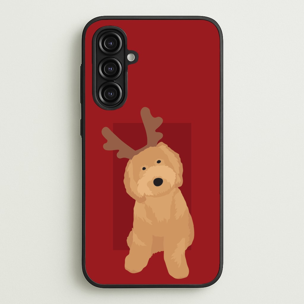 Dog Christmas Ears - Christmas Animals Phone Case for Galaxy A16
