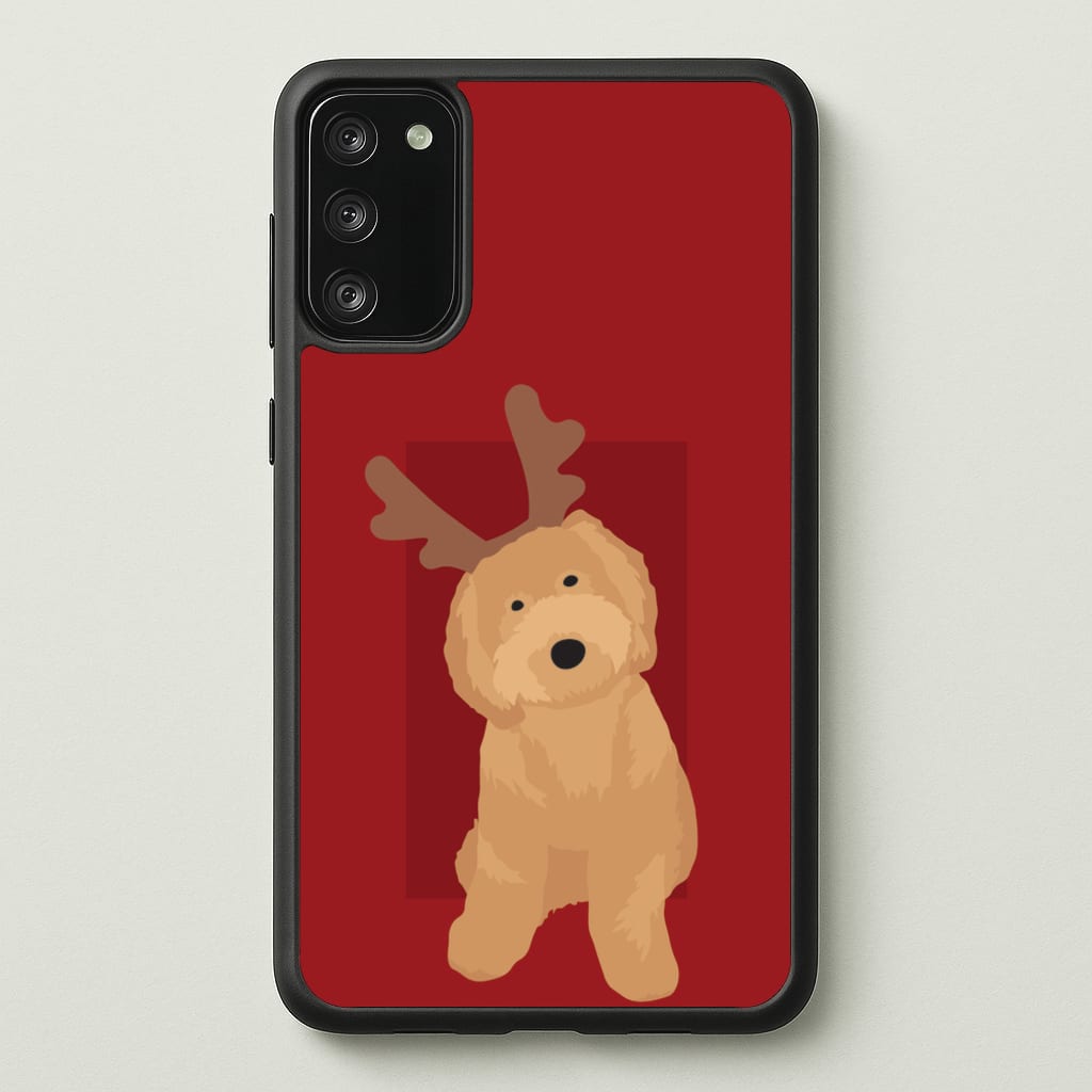Dog Christmas Ears - Christmas Animals Phone Case for Galaxy S20
