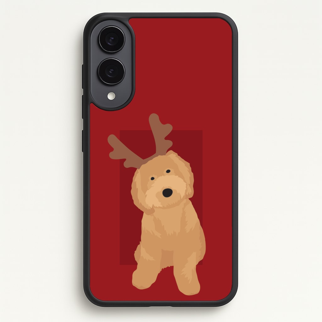 Dog Christmas Ears - Christmas Animals Phone Case for Galaxy S25 Edge