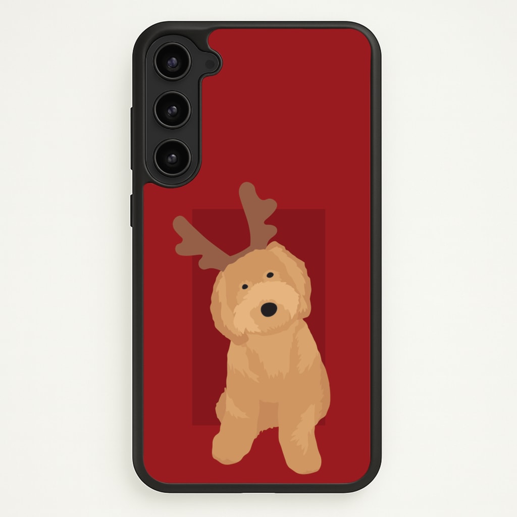 Dog Christmas Ears - Christmas Animals Phone Case for Galaxy S23