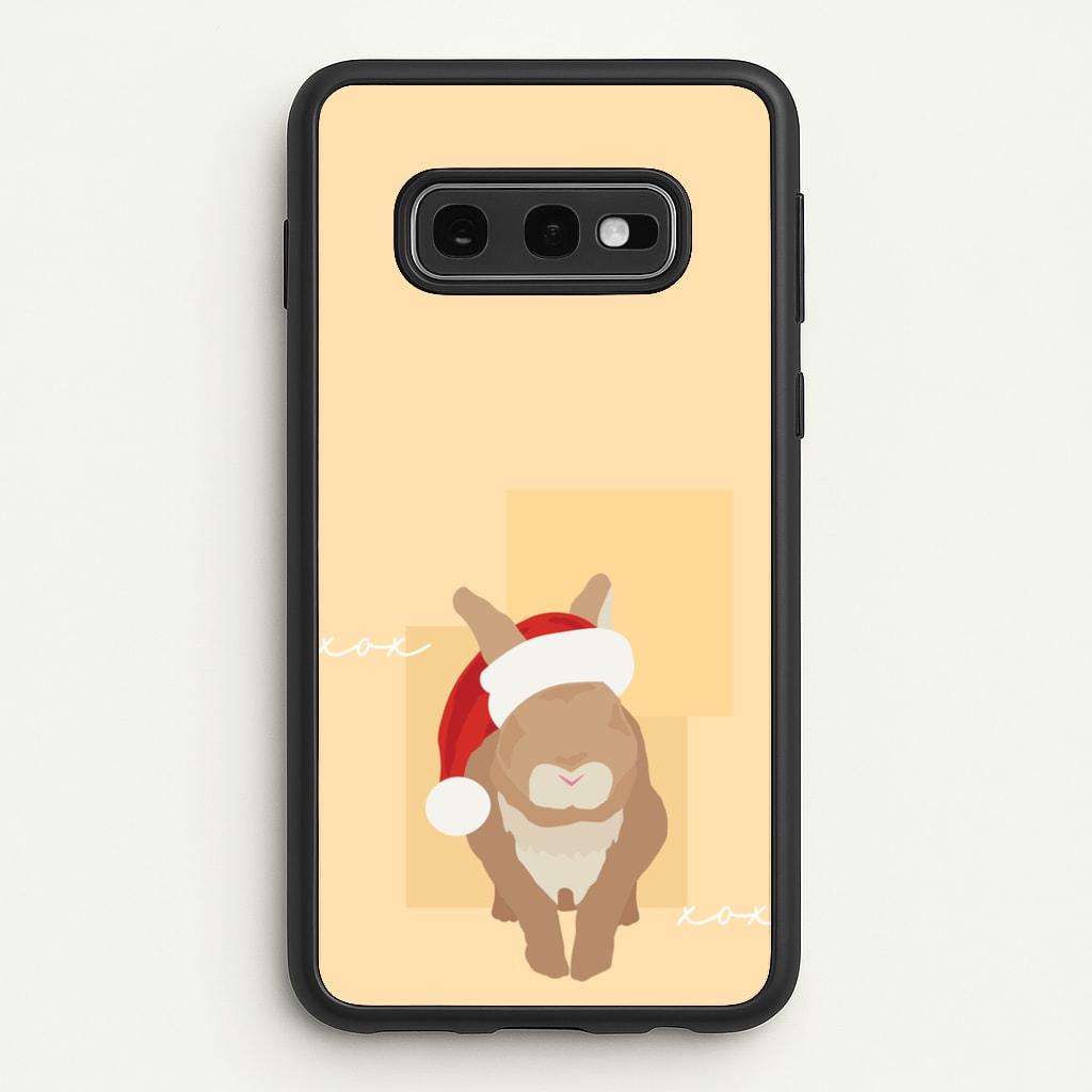 Rabbit Christmas Ears - Christmas Animals Phone Case for Galaxy S10e