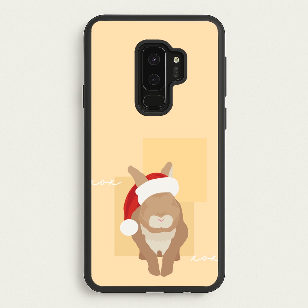 Rabbit Christmas Ears - Christmas Animals Phone Case for Galaxy S9 Plus