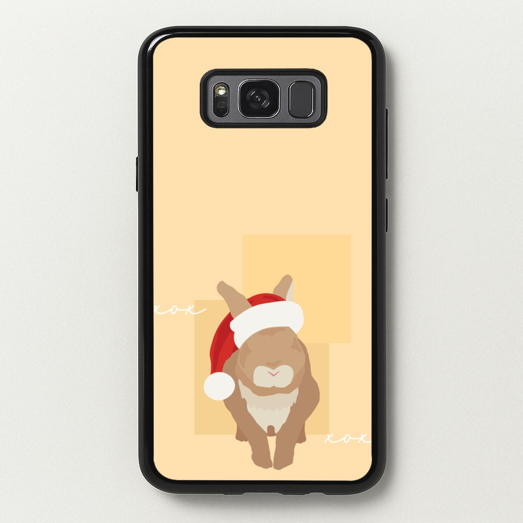 Rabbit Christmas Ears - Christmas Animals Phone Case for Galaxy S8