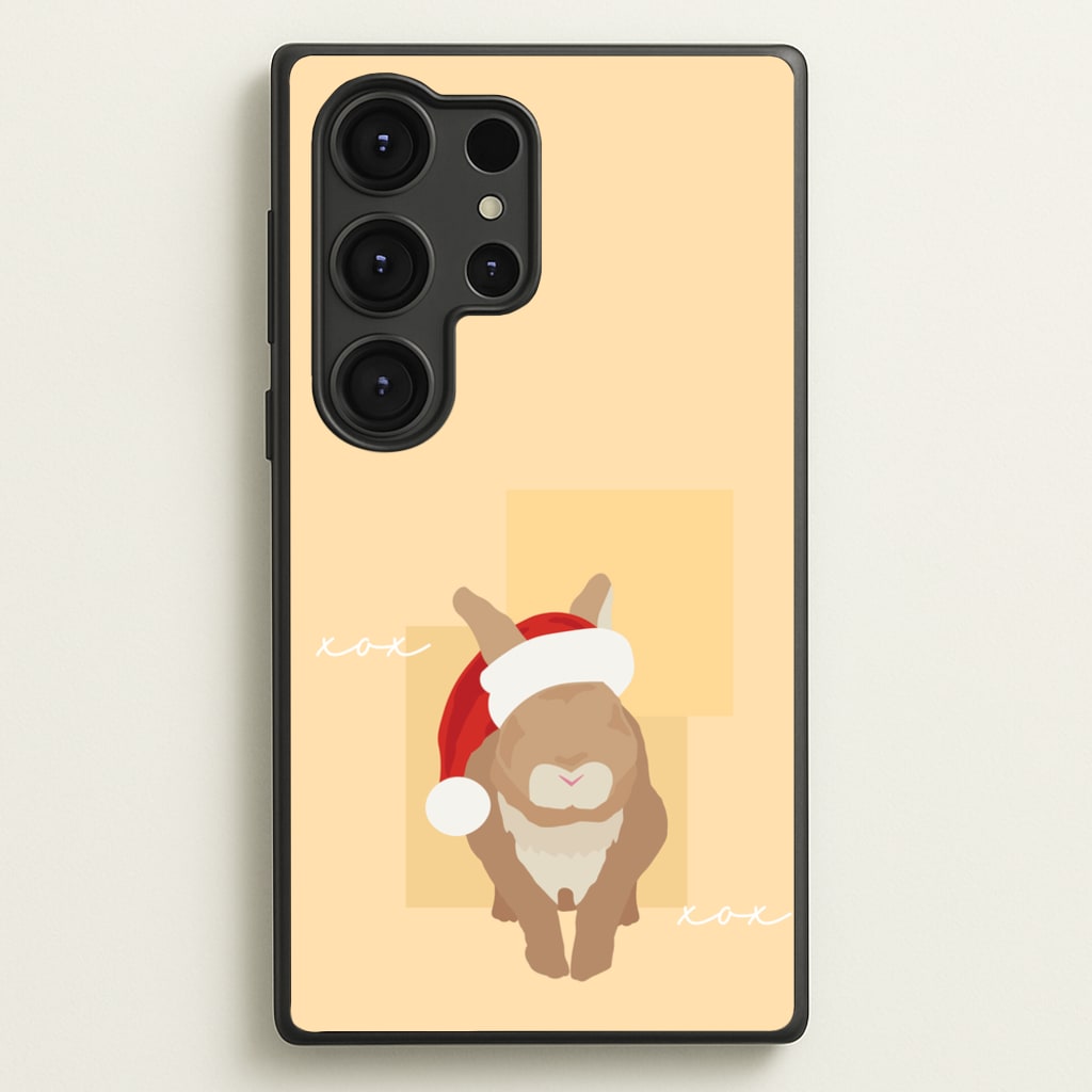 Rabbit Christmas Ears - Christmas Animals Phone Case for Galaxy S25 Ultra