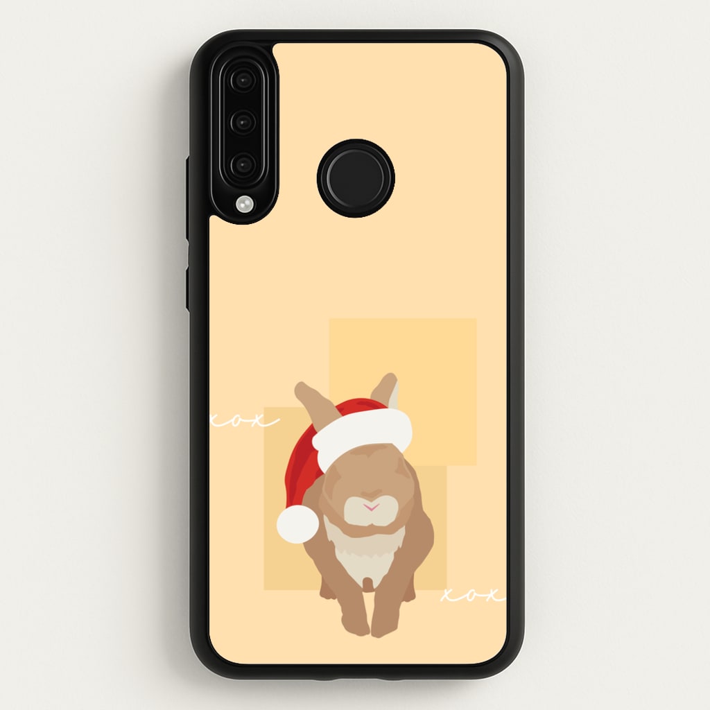 Rabbit Christmas Ears - Christmas Animals Phone Case for Huawei P30 Lite