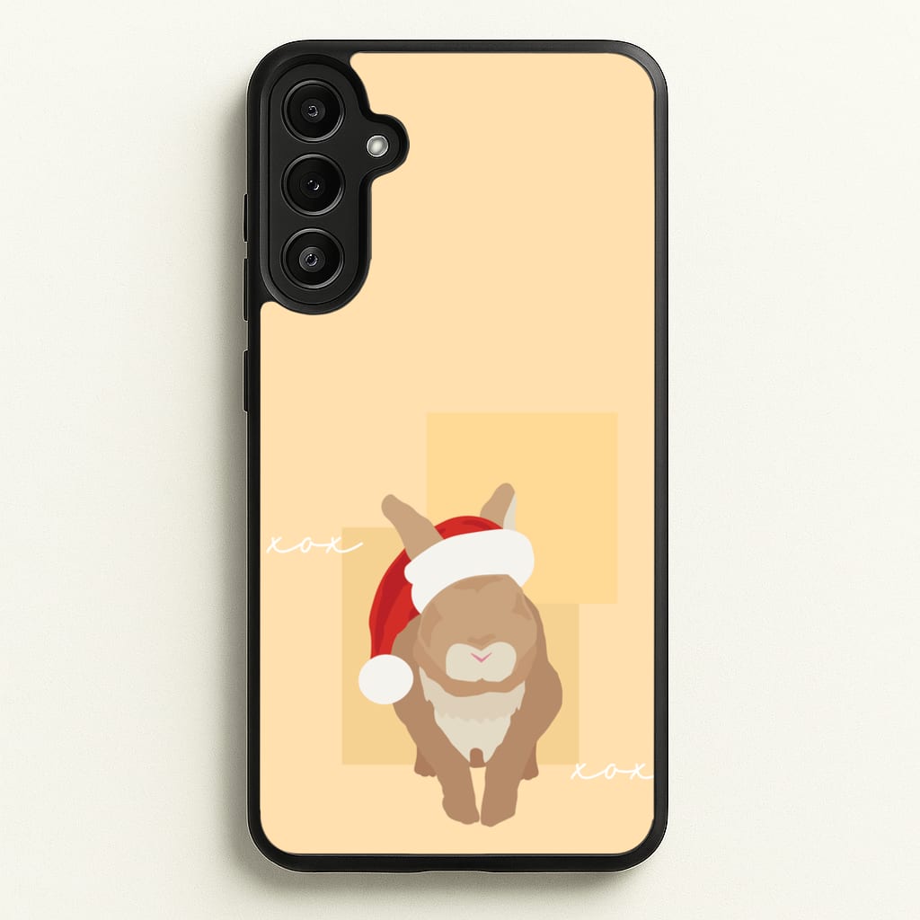Rabbit Christmas Ears - Christmas Animals Phone Case for Galaxy A34