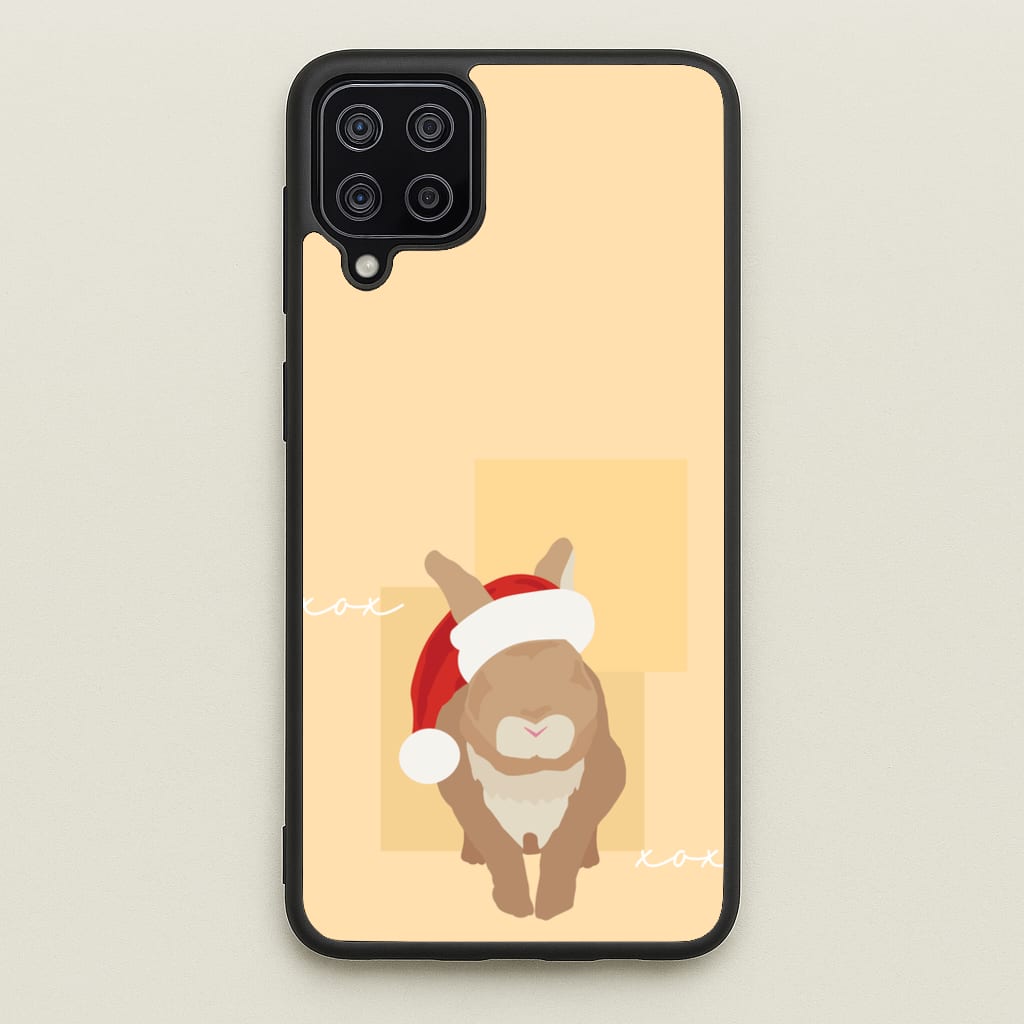 Rabbit Christmas Ears - Christmas Animals Phone Case for Galaxy A12