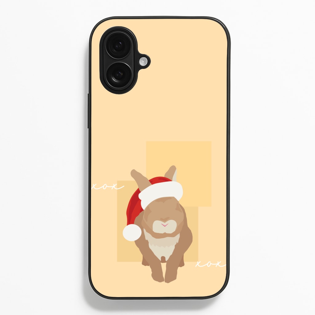 Rabbit Christmas Ears - Christmas Animals Phone Case for iPhone 16 Plus