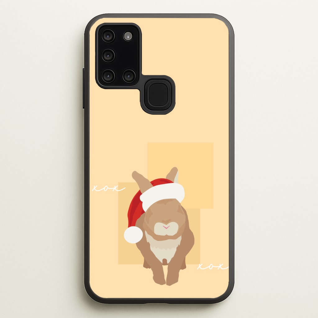 Rabbit Christmas Ears - Christmas Animals Phone Case for Galaxy A21s
