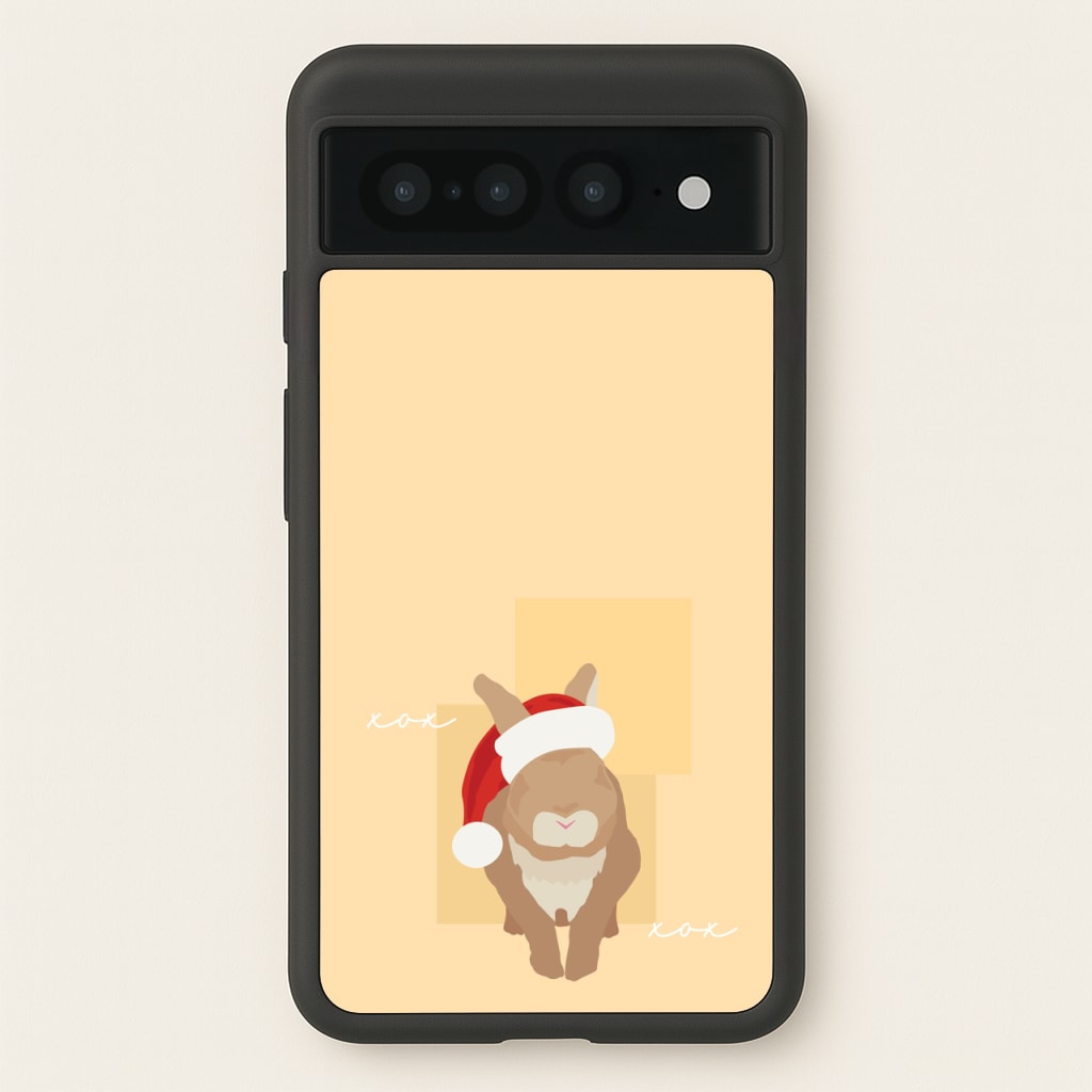 Rabbit Christmas Ears - Christmas Animals Phone Case for Google Pixel 7 Pro