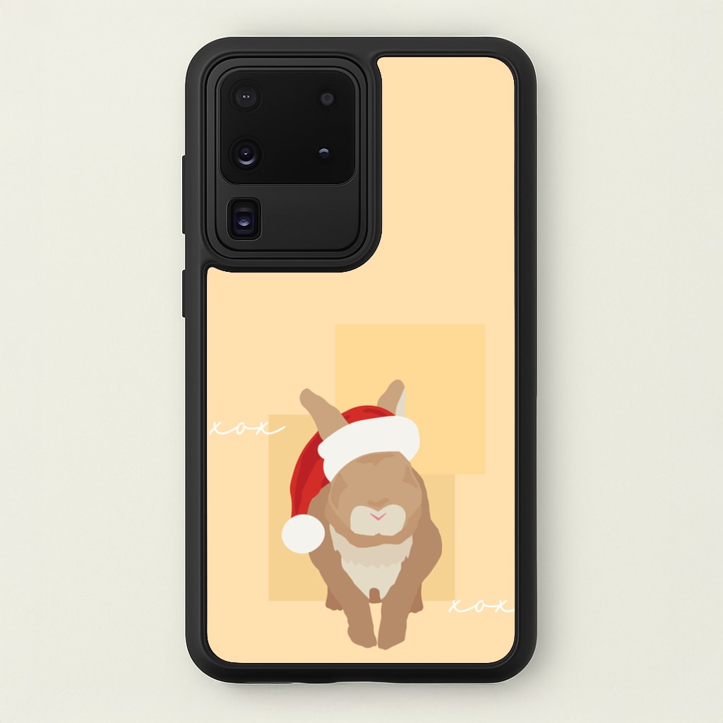 Rabbit Christmas Ears - Christmas Animals Phone Case for Galaxy S20 Ultra