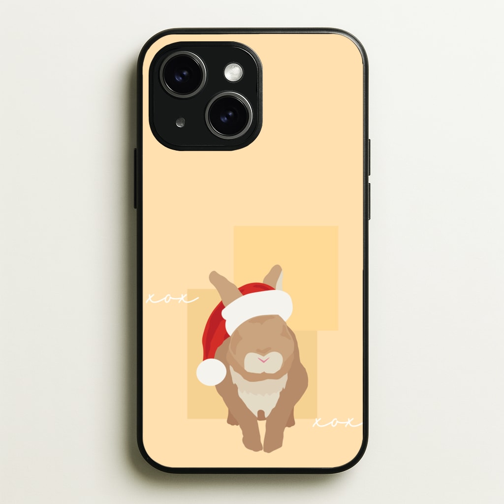 Rabbit Christmas Ears - Christmas Animals Phone Case for iPhone 15