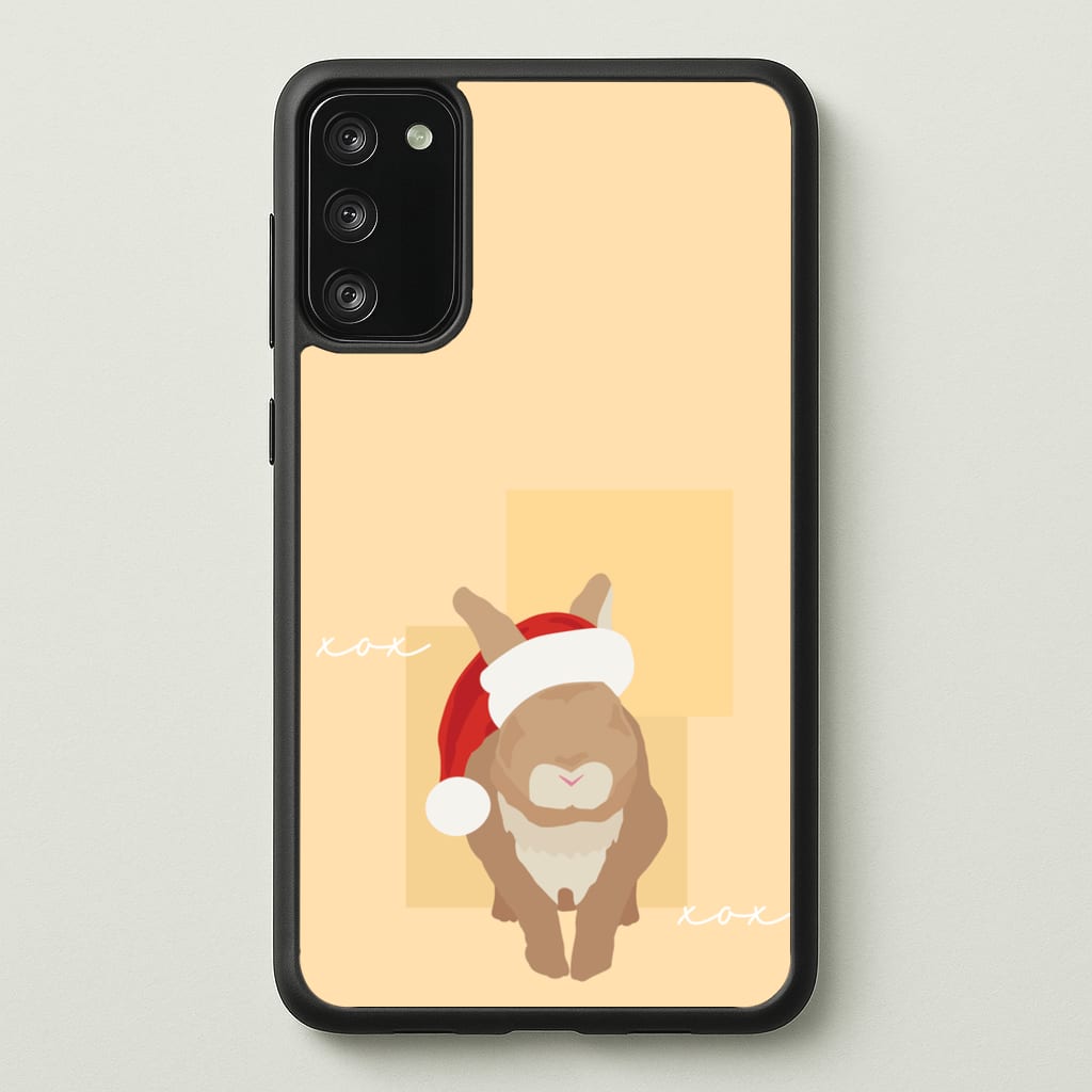 Rabbit Christmas Ears - Christmas Animals Phone Case for Galaxy S20FE