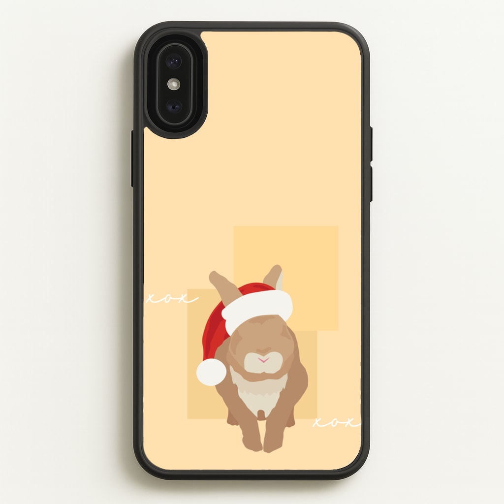 Rabbit Christmas Ears - Christmas Animals Phone Case for iPhone XS Max