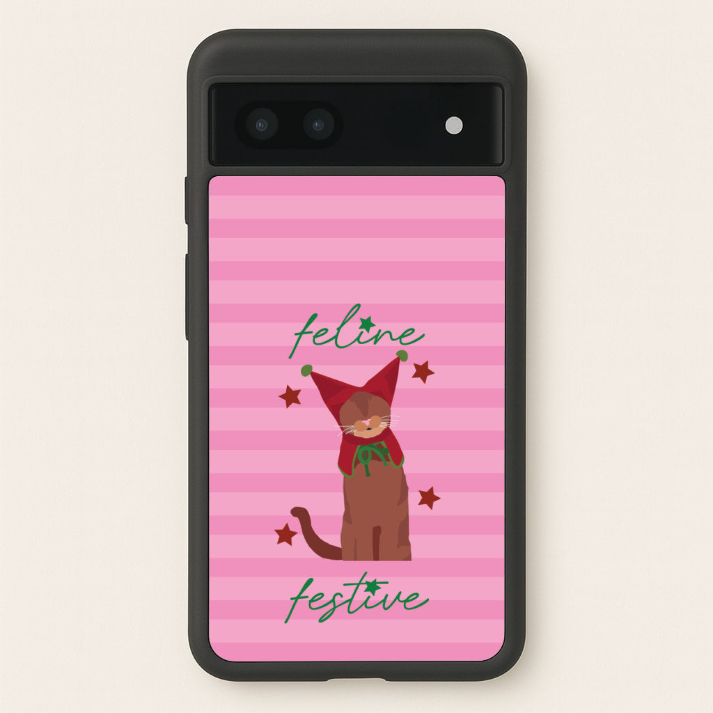 Feline Festive - Christmas Animals Phone Case for Google Pixel 7a