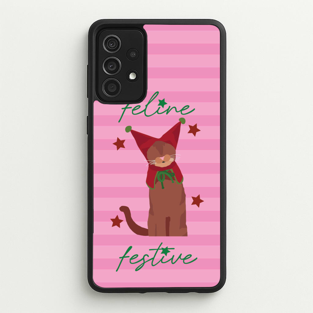 Feline Festive - Christmas Animals Phone Case for Galaxy A52 / A52s