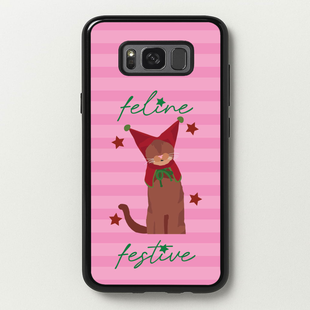Feline Festive - Christmas Animals Phone Case for Galaxy S8