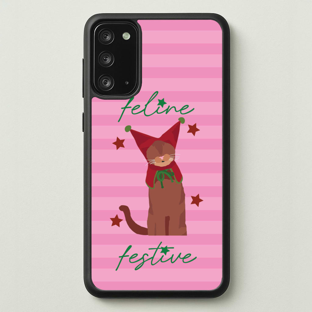 Feline Festive - Christmas Animals Phone Case for Galaxy Note 20