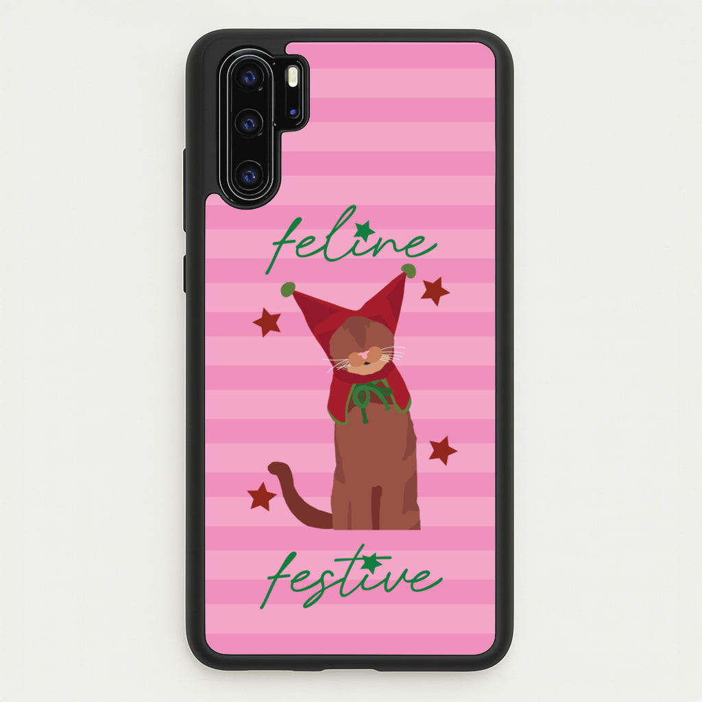 Feline Festive - Christmas Animals Phone Case for Huawei P30 Pro
