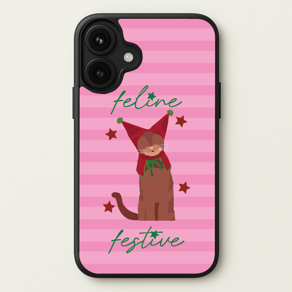 Feline Festive Phone Case for iPhone 17