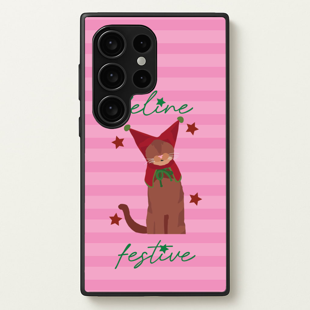 Feline Festive - Christmas Animals Phone Case for Galaxy S24 Ultra