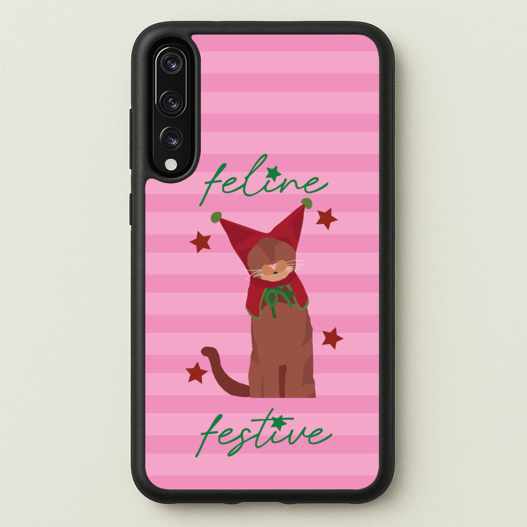 Feline Festive - Christmas Animals Phone Case for Huawei P20 Pro