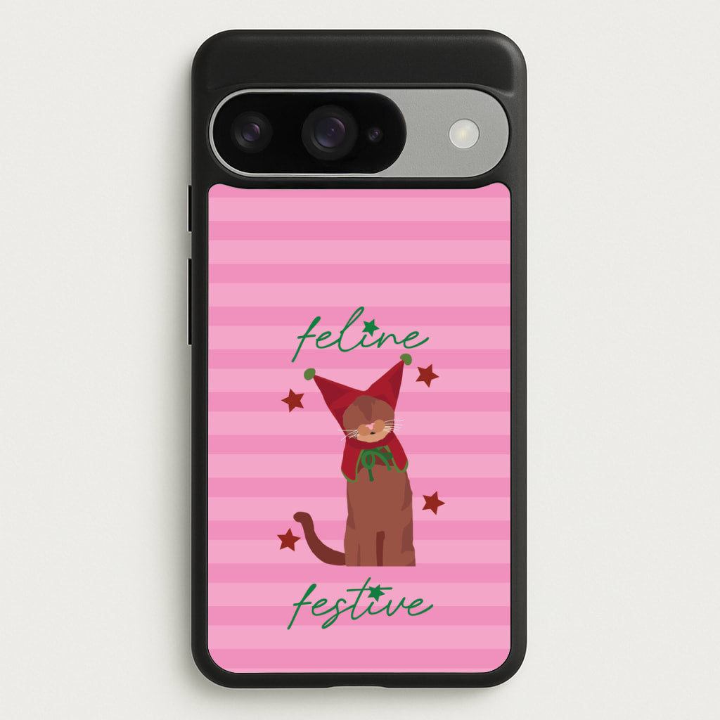 Feline Festive Phone Case for Google Pixel 10 / 10 Pro