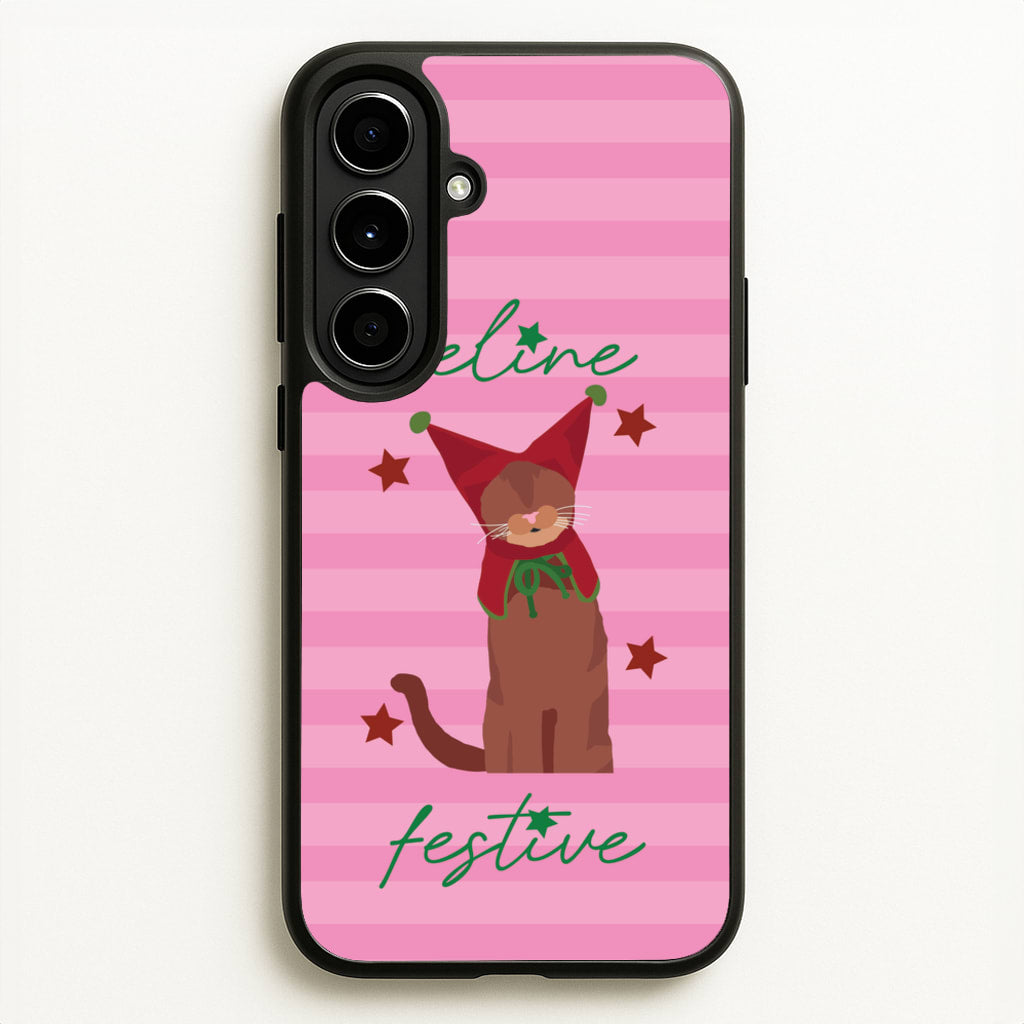 Feline Festive - Christmas Animals Phone Case for Galaxy A56