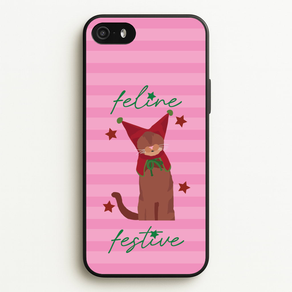 Feline Festive - Christmas Animals Phone Case for iPhone 5 / 5s / SE 2016