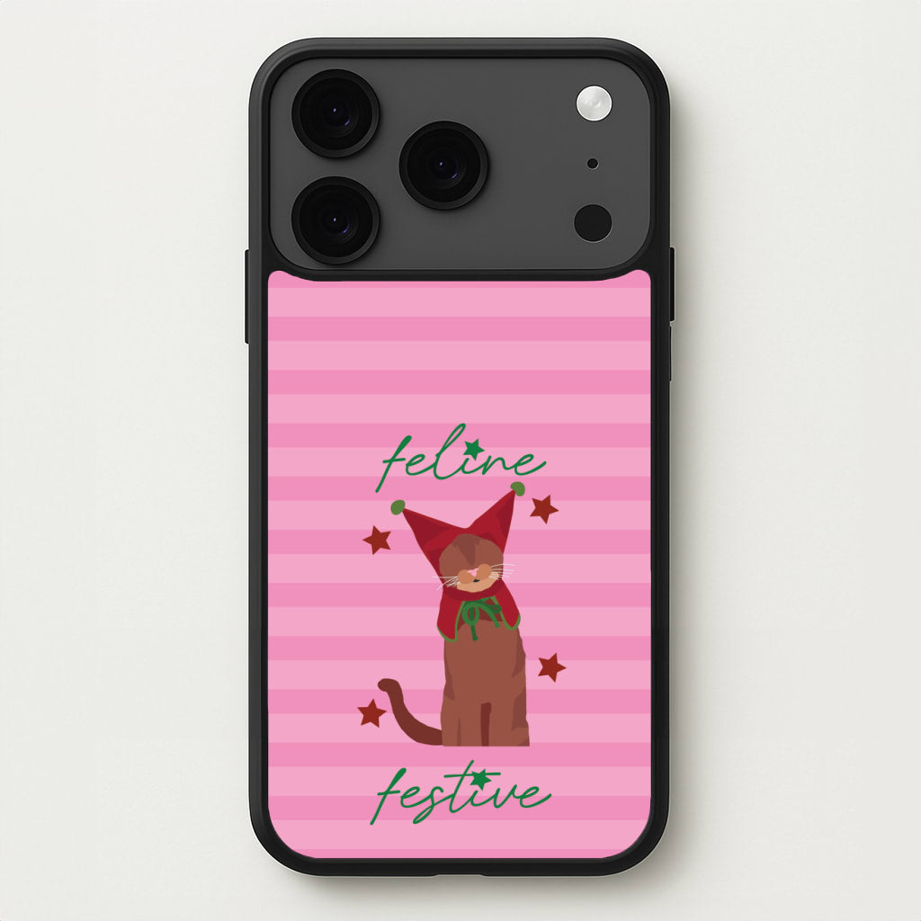 Feline Festive Phone Case for iPhone 17 Pro