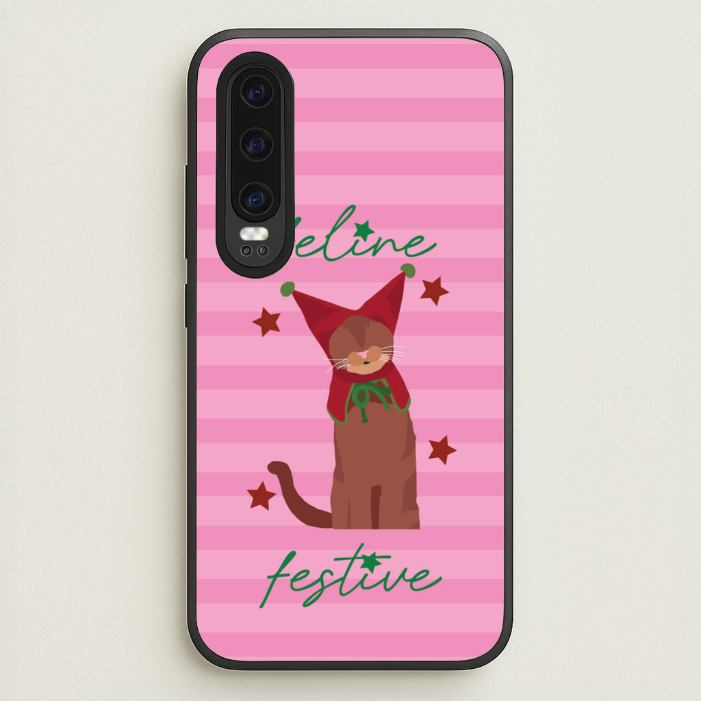 Feline Festive - Christmas Animals Phone Case for Huawei P30