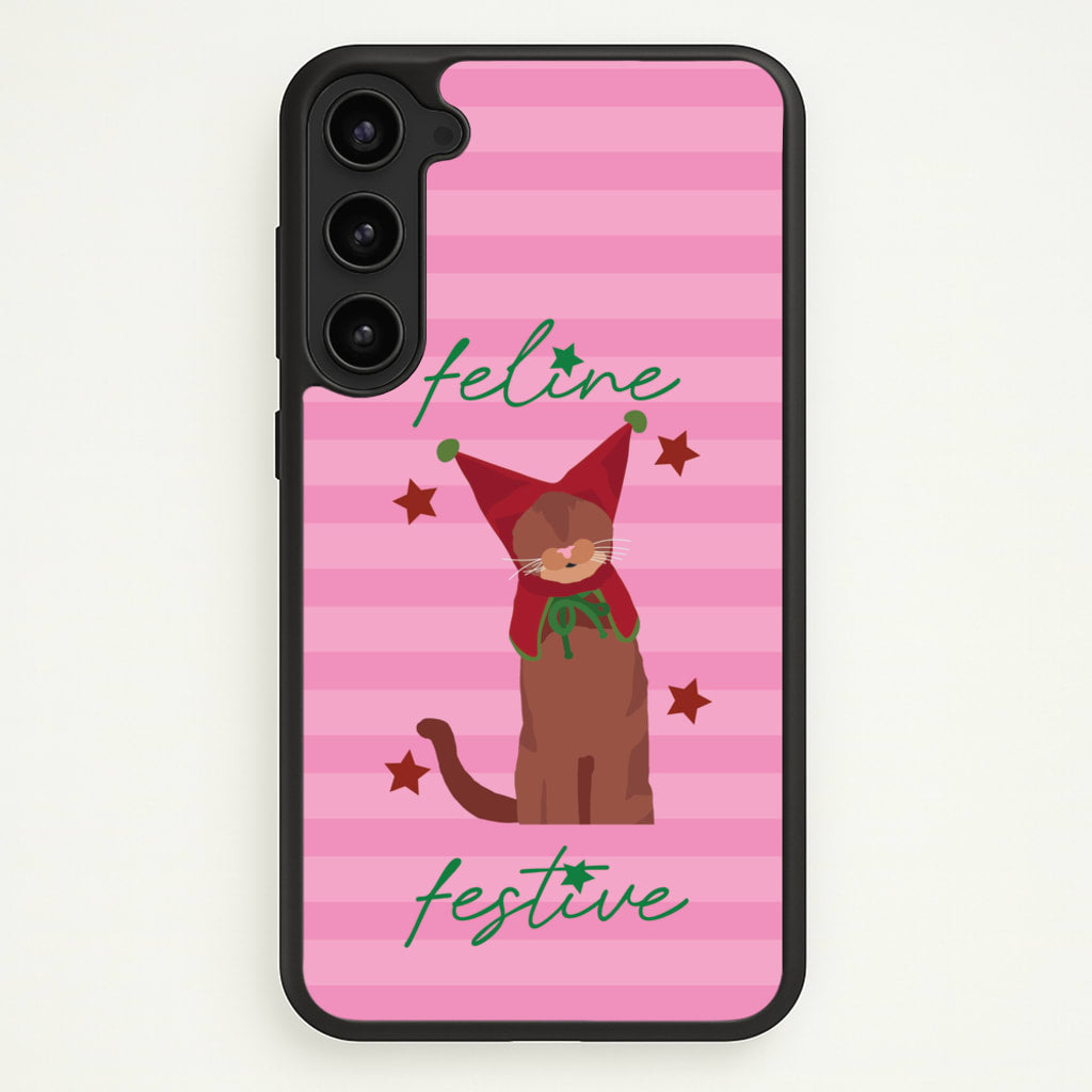 Feline Festive - Christmas Animals Phone Case for Galaxy S23