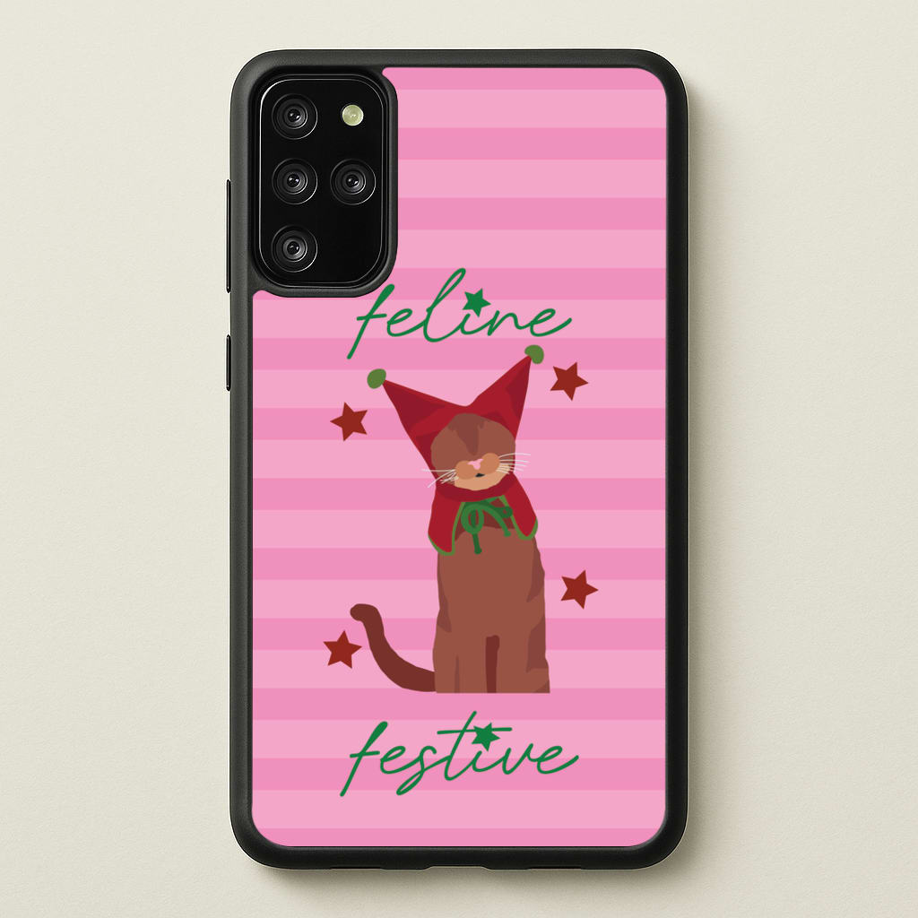 Feline Festive - Christmas Animals Phone Case for Galaxy S20 Plus