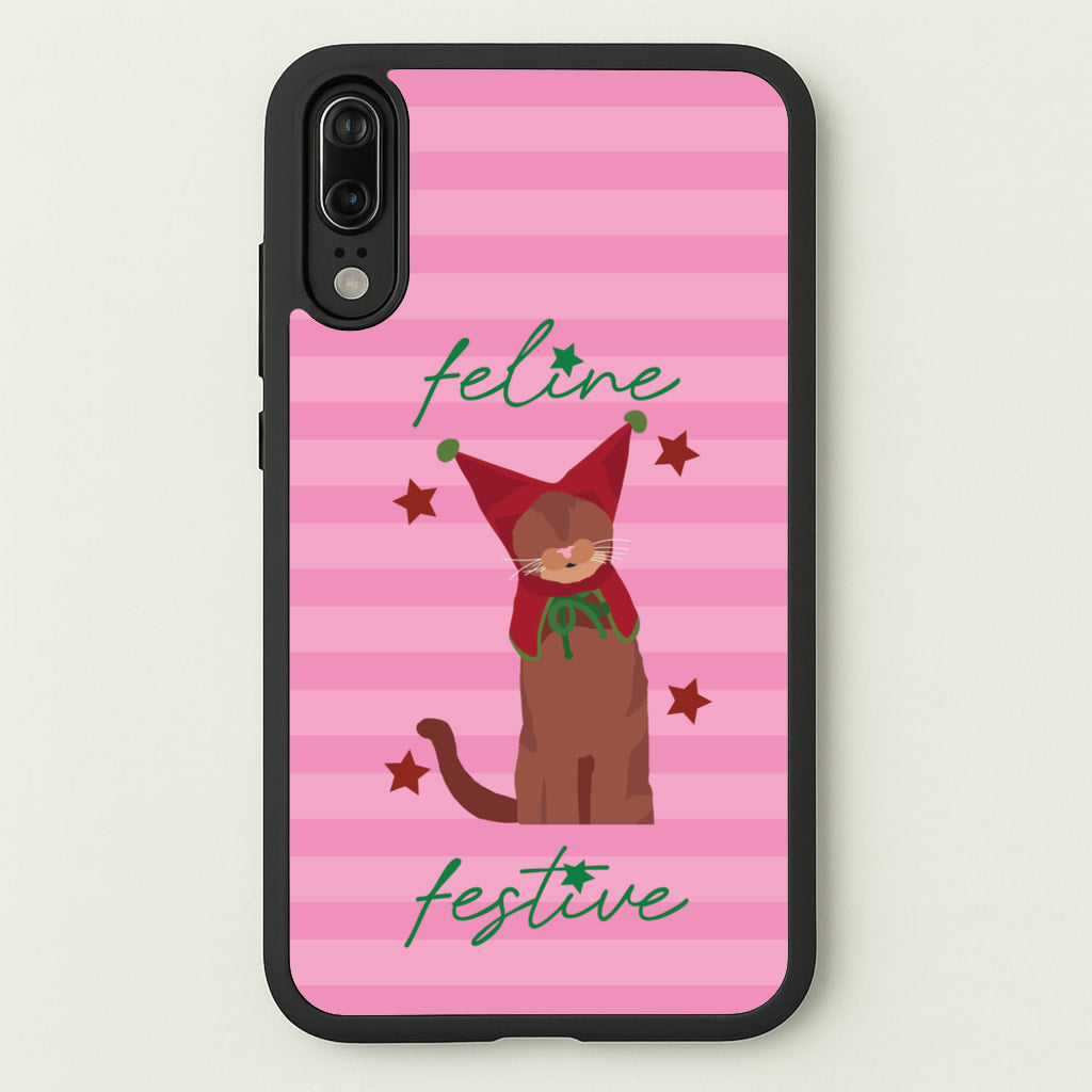 Feline Festive - Christmas Animals Phone Case for Huawei P20