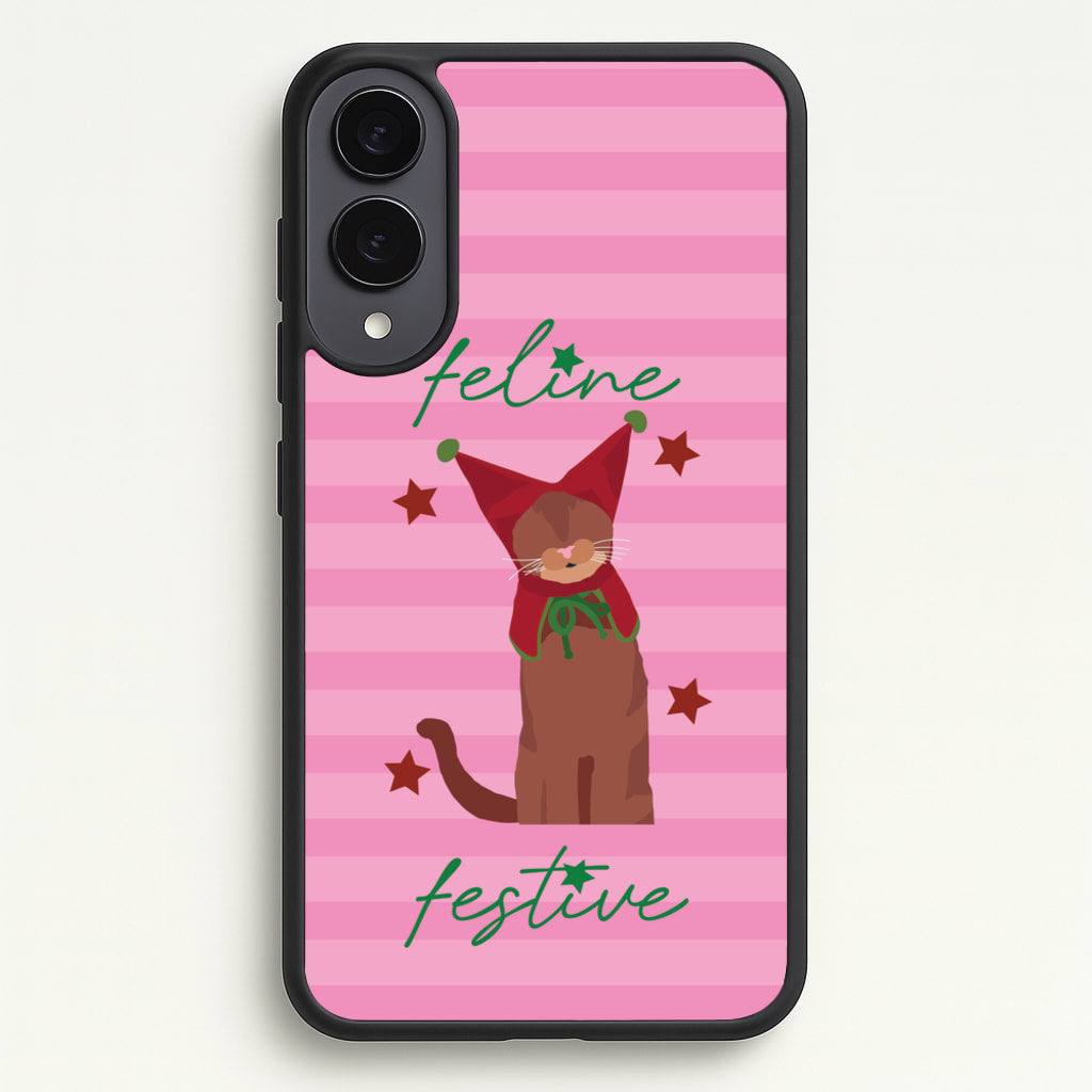 Feline Festive - Christmas Animals Phone Case for Galaxy S25 Edge