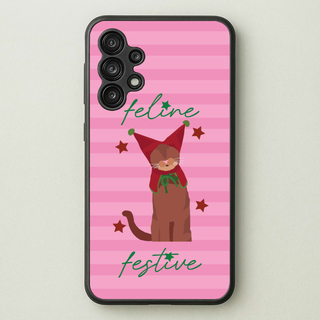 Feline Festive - Christmas Animals Phone Case for Galaxy A13
