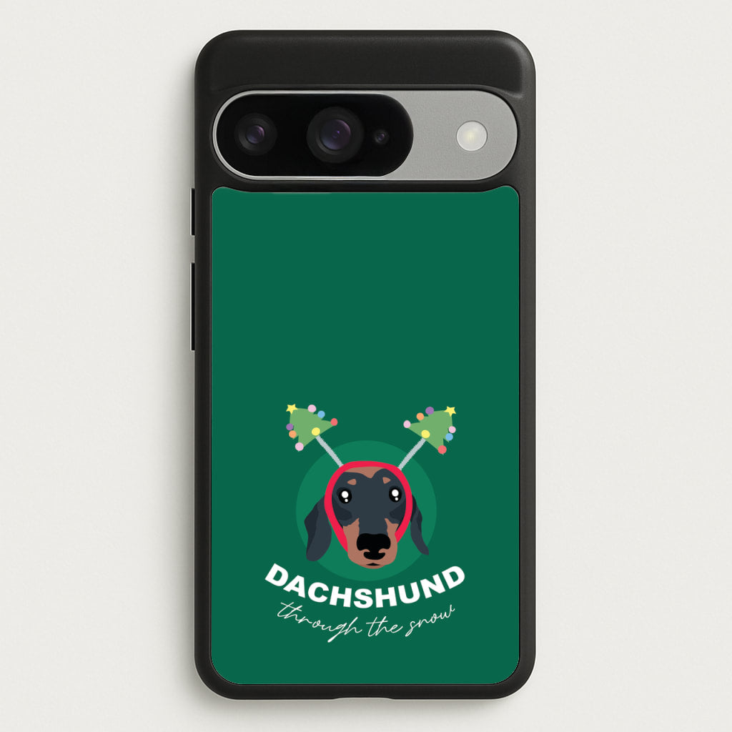 Dachshund Through The Snow Phone Case for Google Pixel 10 / 10 Pro