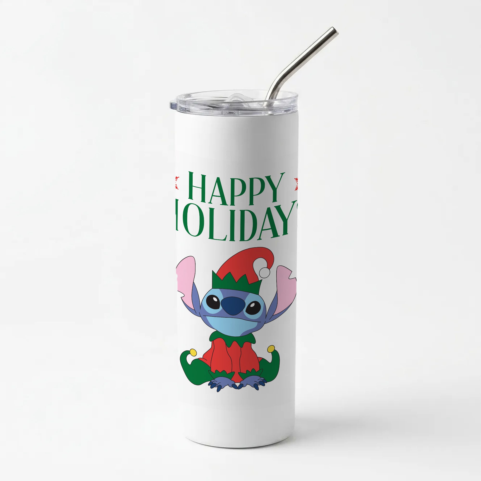 Cute Blue Alien Elf Skinny Tumbler