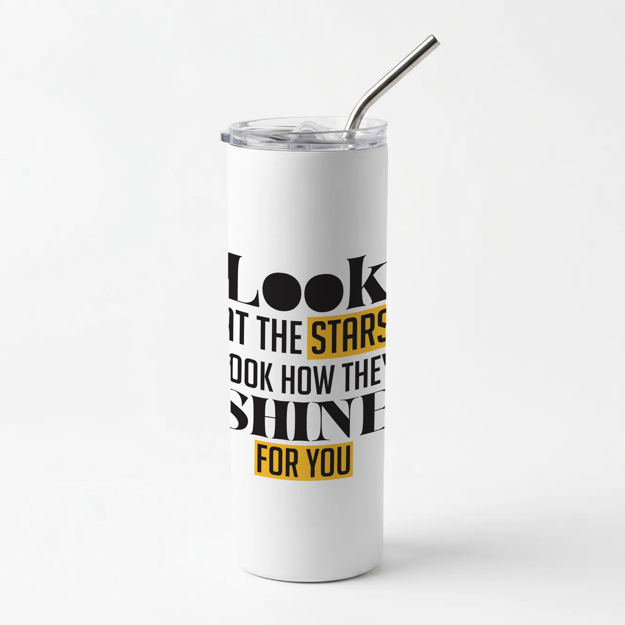 Look At The Stars Skinny Tumbler