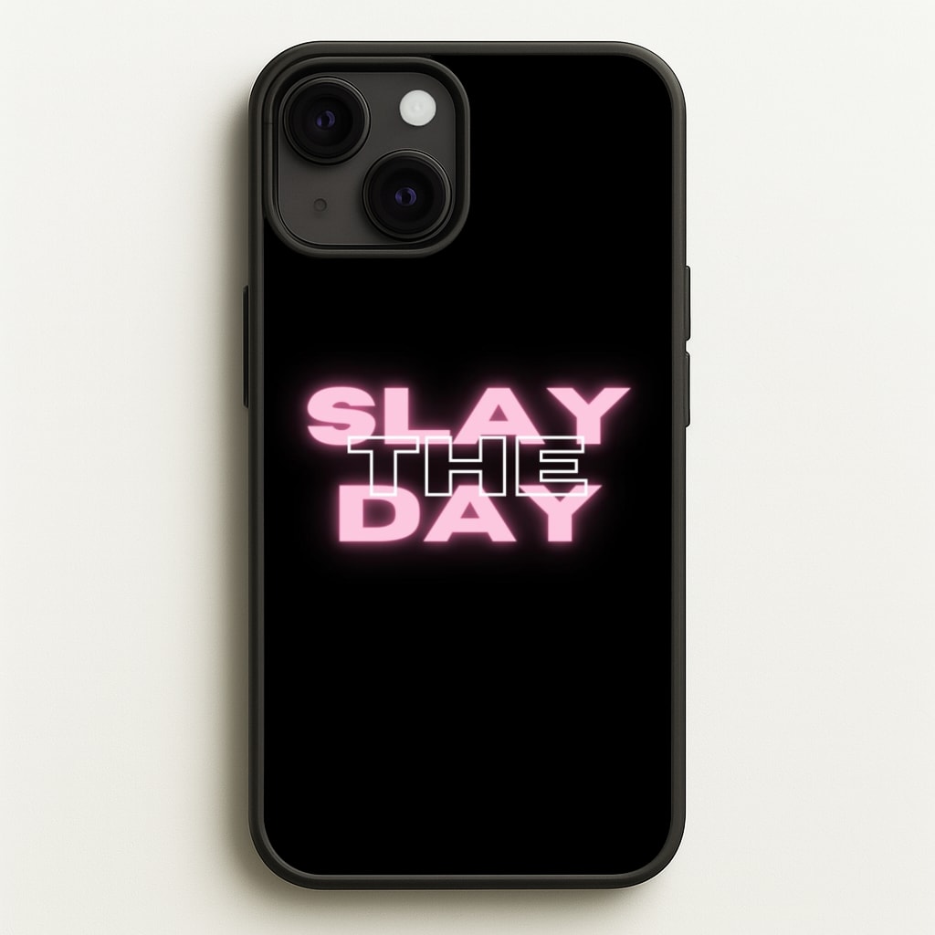 Slay The Day - Sassy Quote - Sassy Quotes Phone Case for iPhone 13 Mini