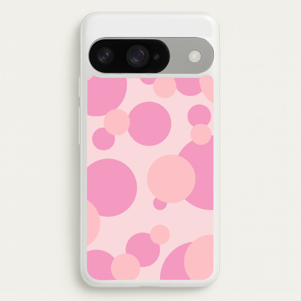 Pink Bubble Pattern Phone Case for Google Pixel 10 / 10 Pro
