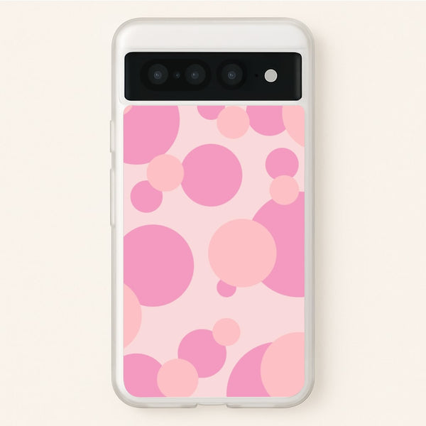 Pink Bubble Pattern - Abstract Patterns Phone Case for Google Pixel 7 Pro