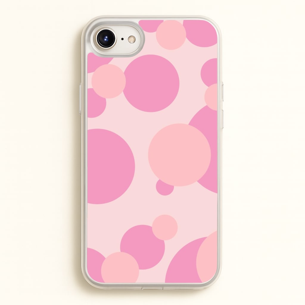 Pink Bubble Pattern - Abstract Patterns Phone Case for iPhone 6 / 7 / 8 / SE