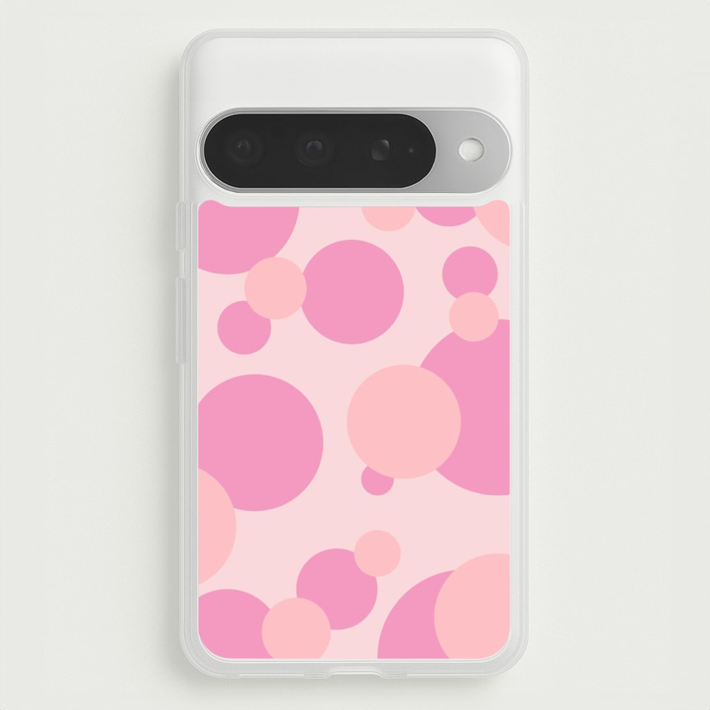Pink Bubble Pattern Phone Case for Google Pixel 10 Pro XL