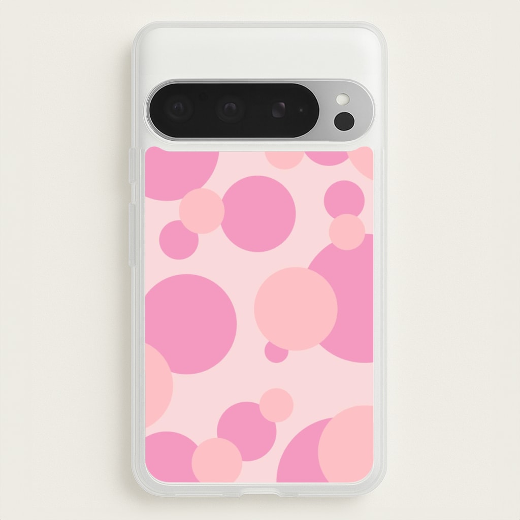 Pink Bubble Pattern - Abstract Patterns Phone Case for Google Pixel 9 Pro XL