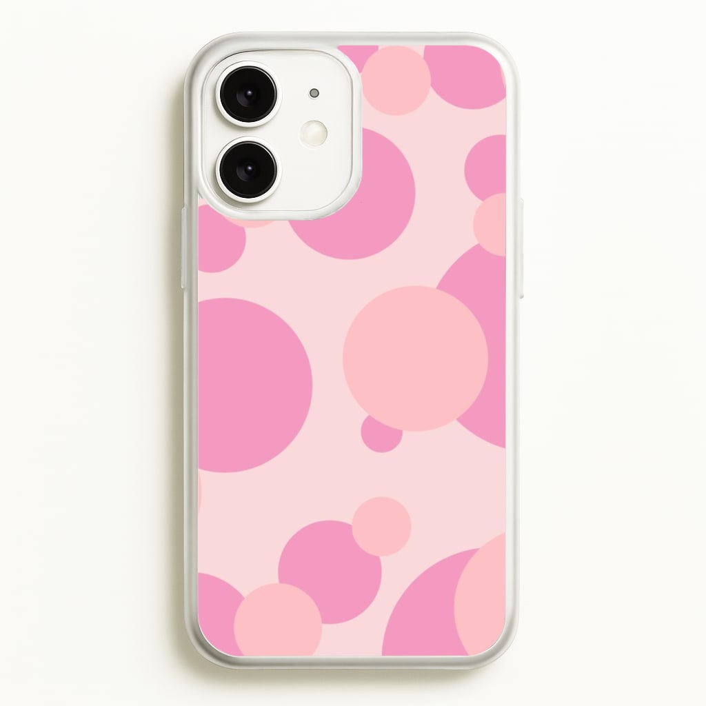 Pink Bubble Pattern - Abstract Patterns Phone Case for iPhone 11