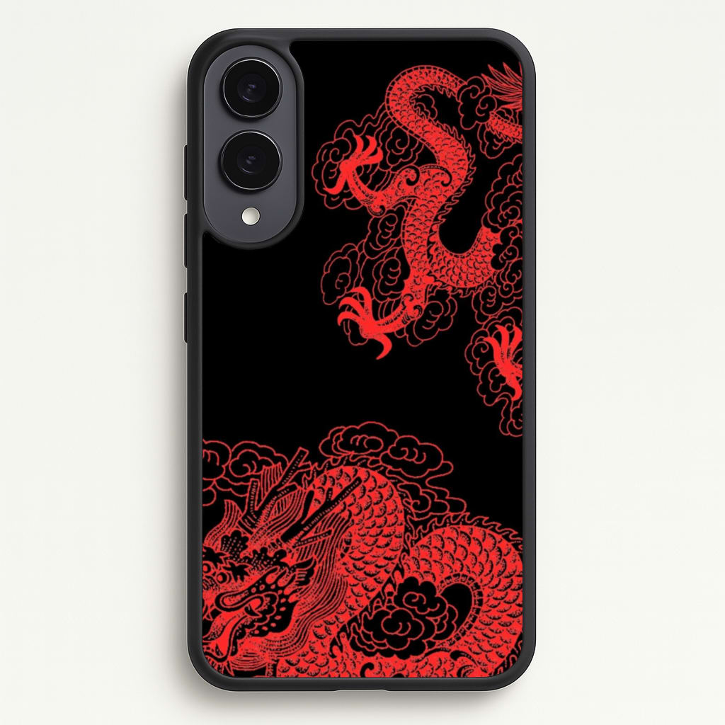Red Dragon - Dragon Phone Case for Galaxy S25 Edge