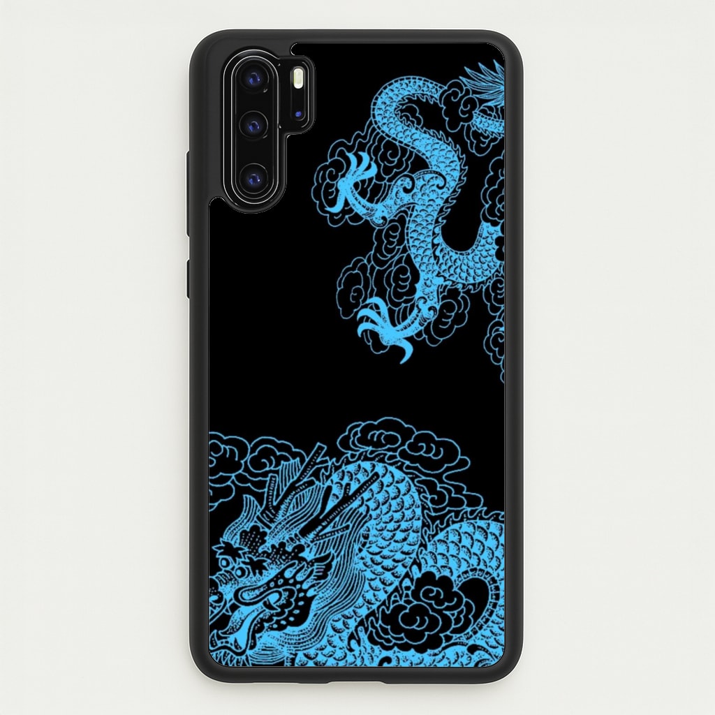 Blue Dragon - Dragon Phone Case for Huawei P30 Pro