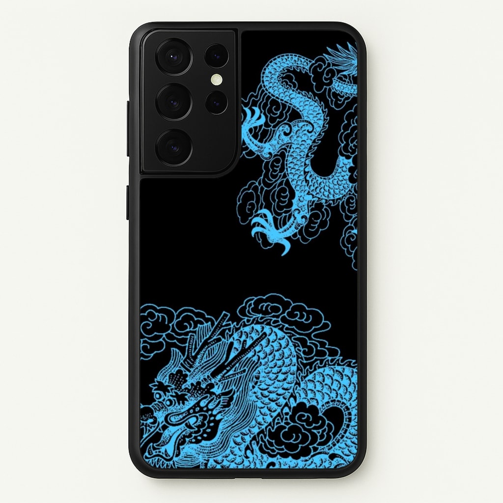 Blue Dragon - Dragon Phone Case for Galaxy S21 Ultra