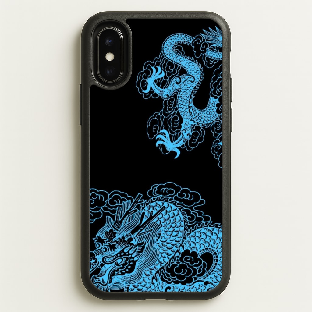 Blue Dragon - Dragon Phone Case for iPhone X / XS